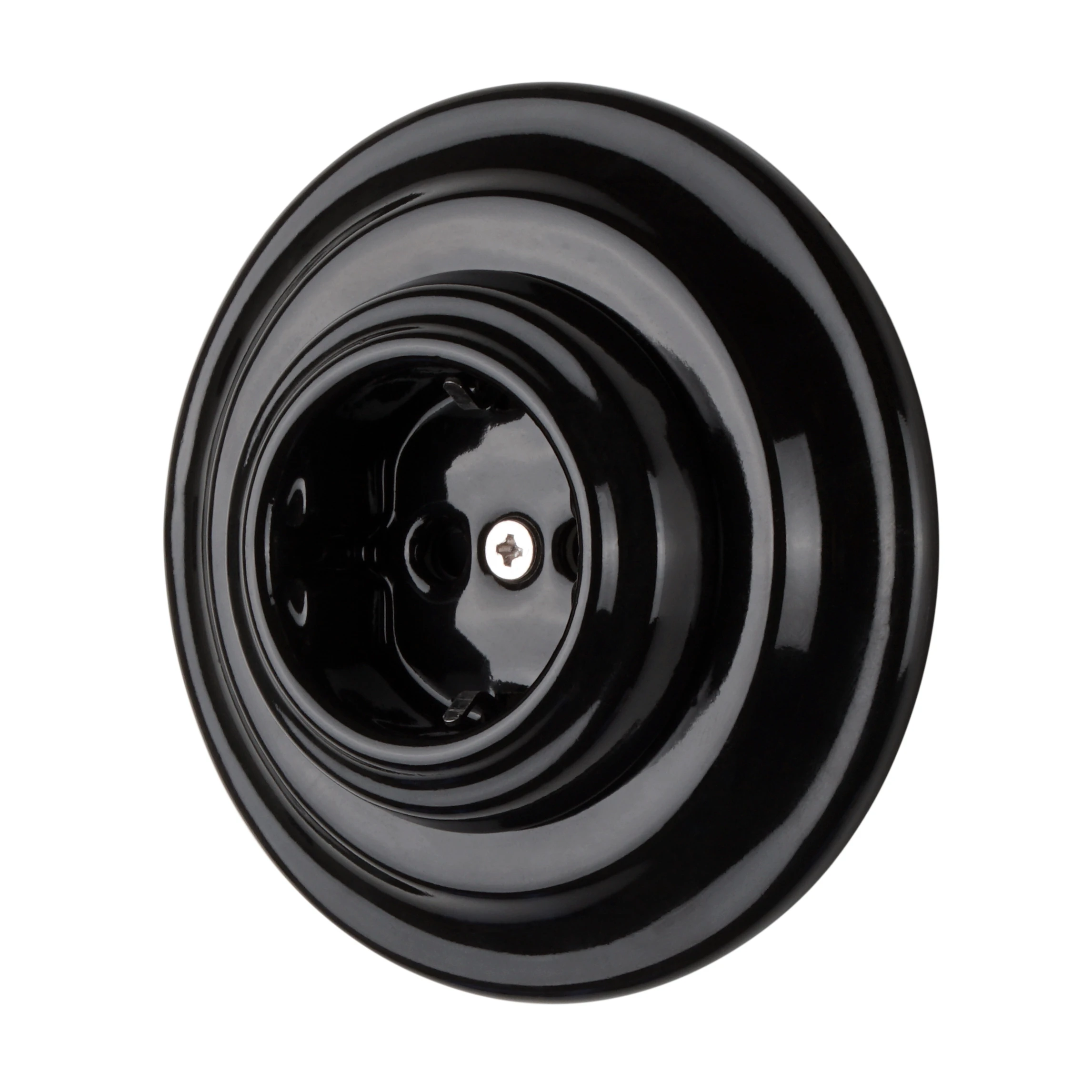 IP 20 Ceramic Retro Socket EU Standard Electrical Wall Socket Germany Schuko Electric Socket with Child Proof for German, Turkey