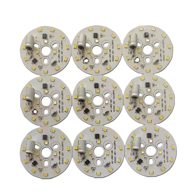 Пользовательские AC220V 7 Вт светодиодная печатная плата Samsung 2835 SMD алюминиевая печатная плата для светодиодного освещения