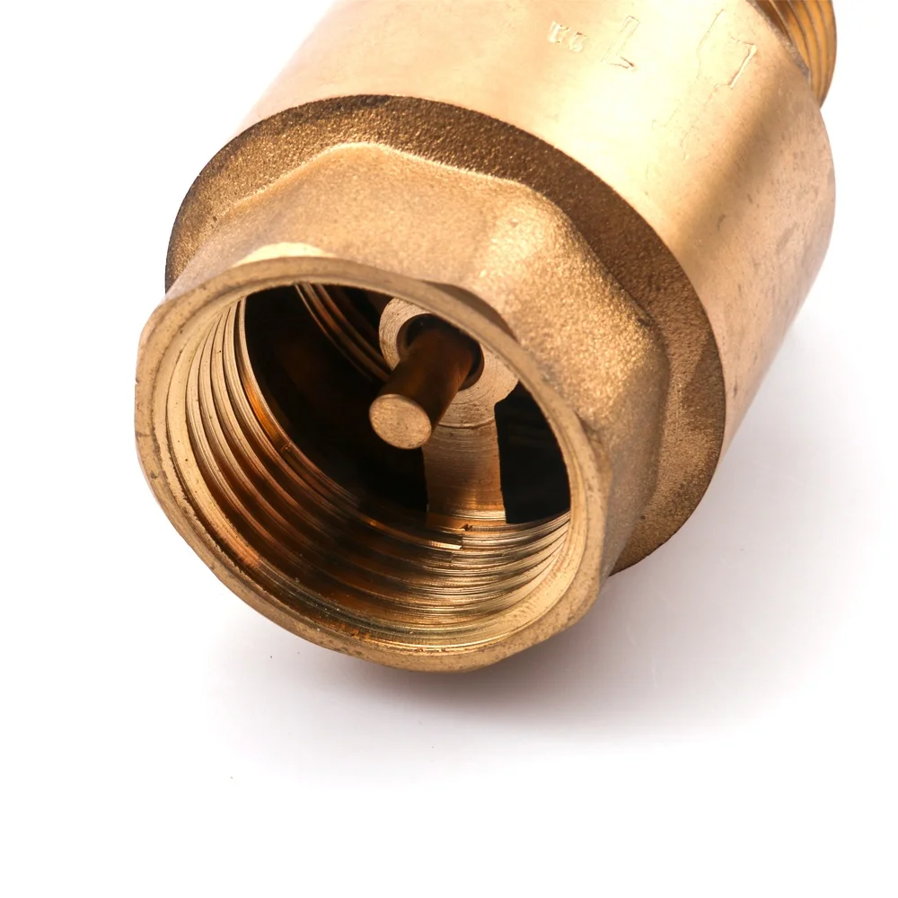 Vertical spring non-return brass core water check valve hydraulic non return valve