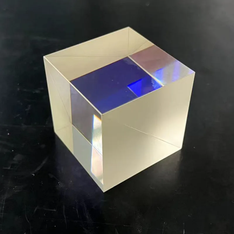 Custom High quality H-ZF11 optical glass cube beam splitter prism