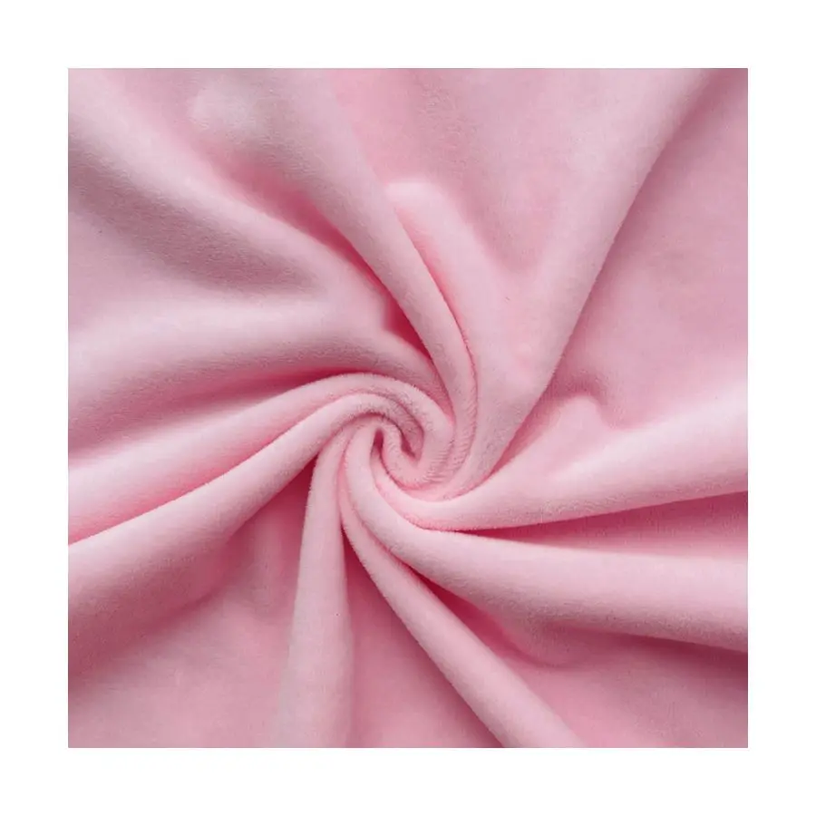 Colorful microchamois micro velvet minky dot fleece fabric by roll