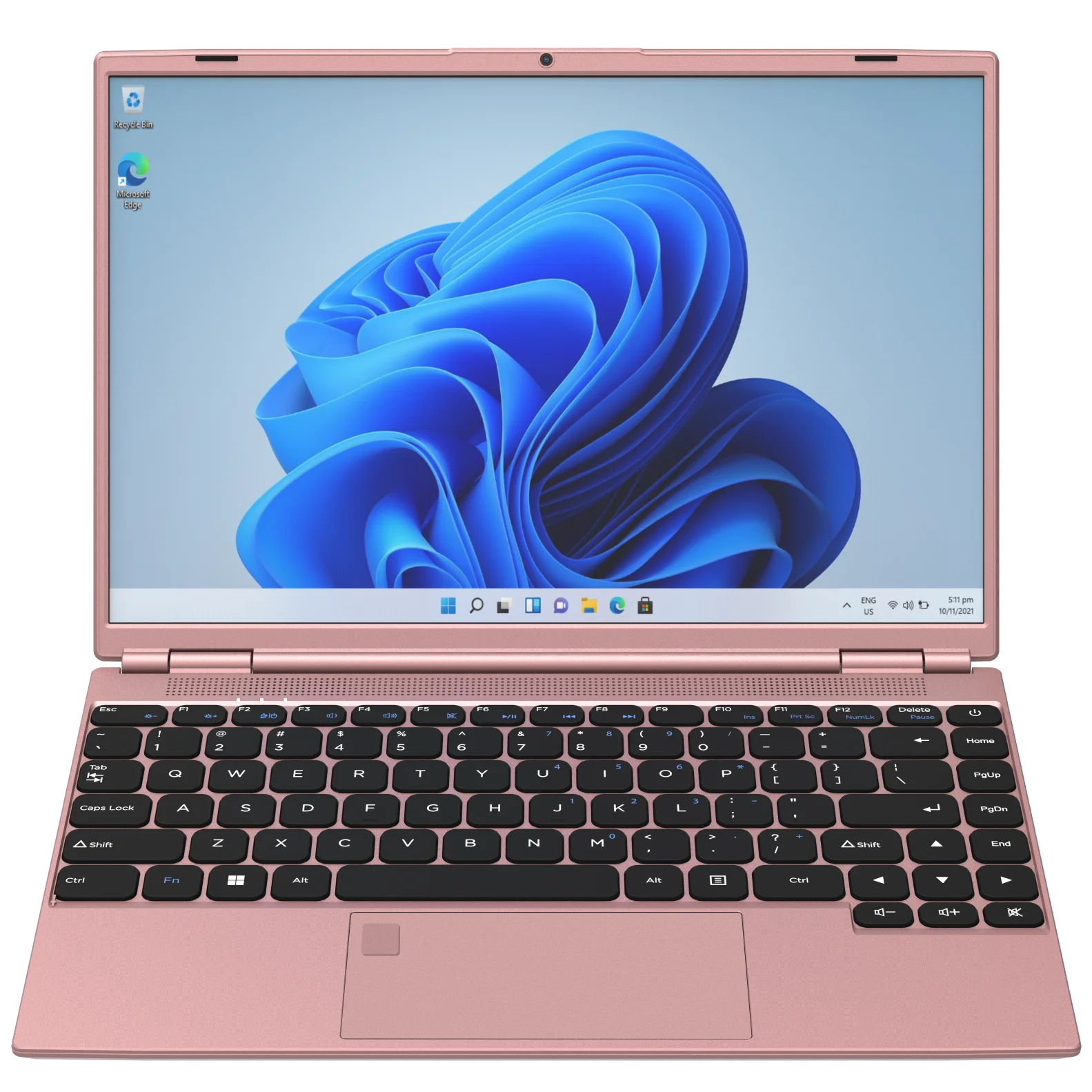 14 Inch Pink Laptop For Ladies Intel Celeron J4105 Slight Laptop With 180 Degree Open And Close Angle Laptop For Girls