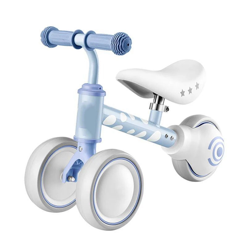 
Bike Grips Carrier Trailers Chair Toddler Balance Bike With 4 Wheels 1 Year Old Boy Safe Riding Toy 