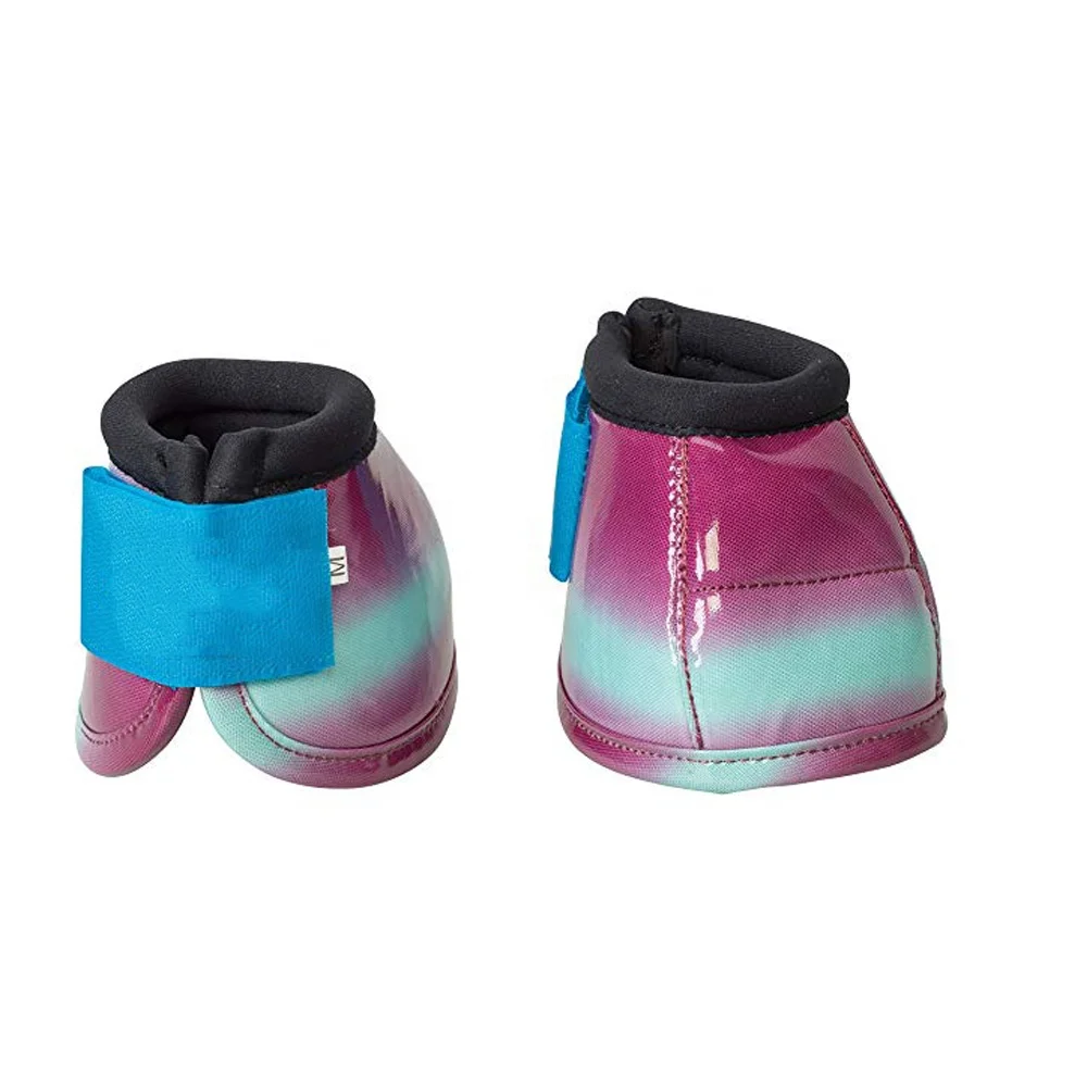 Neoprene material horse bell boots with printing