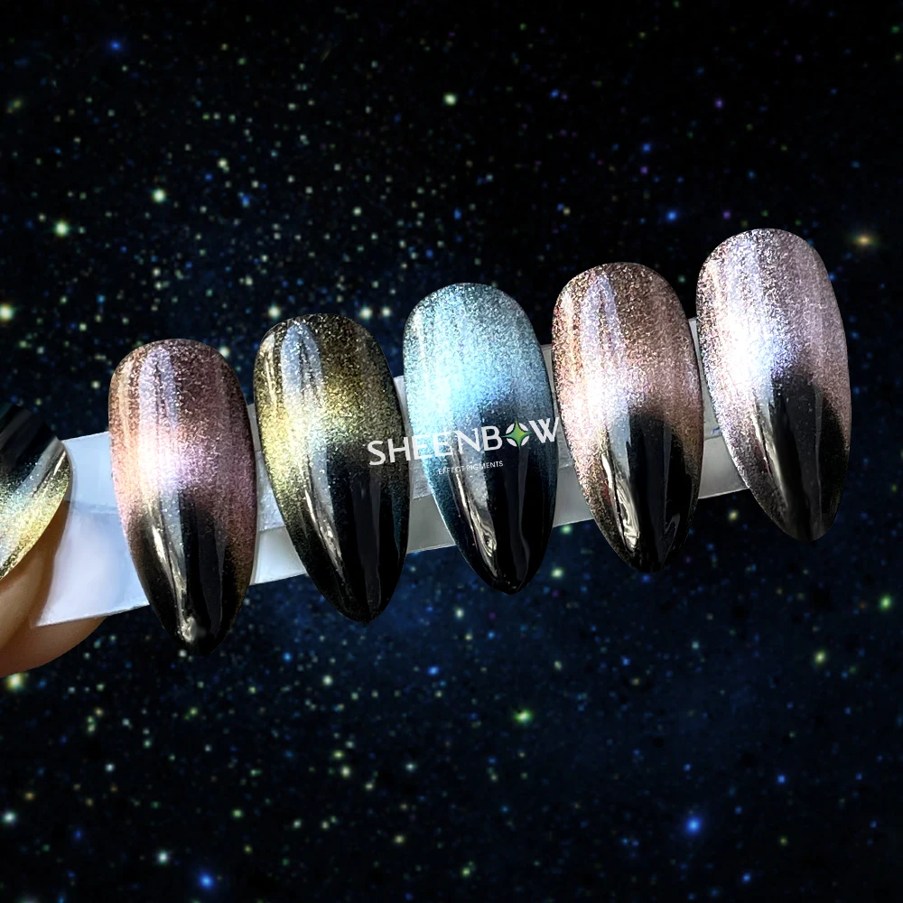 Sheenbow Magnetic 3D 5D 9D Cat Eye Effect Powder Nails Glitter Spring and Summer Gel Polish Color Powder Pigment