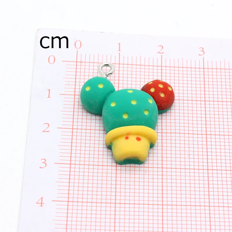 Flower Rabbit Penguin Resin Drop Oil Jewelry Pendant Diy Necklace Bracelet Key Chain Dress Bag Charm