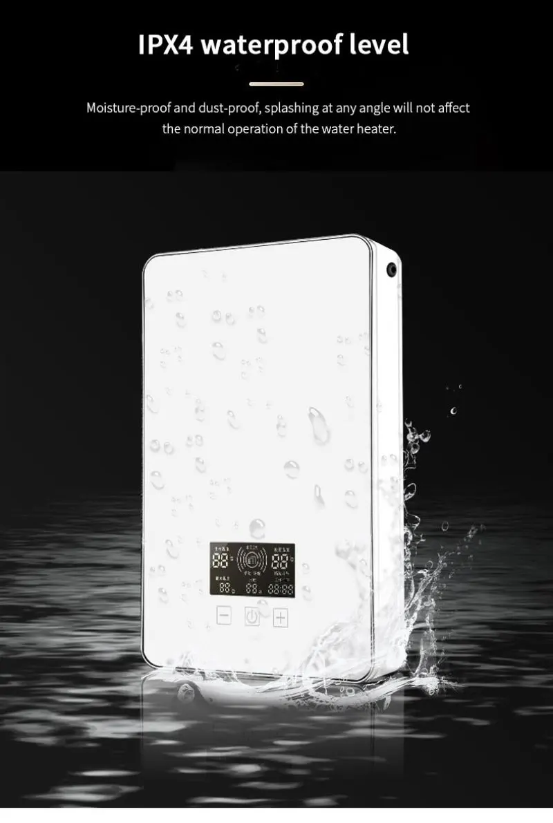 8kw 9kw 11kw residential hot sale heating tankless instant electric water heater