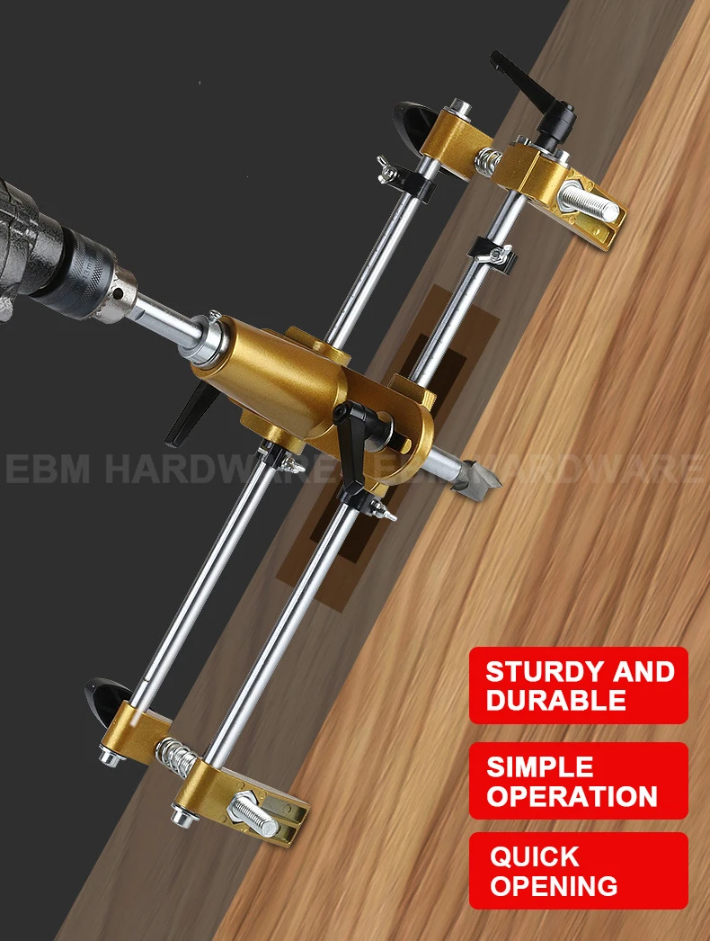 Wood Door Lock Hole Opener Kit Mortise Lock Installation Tool Wooden Door Lock Installation Kit for Drilling