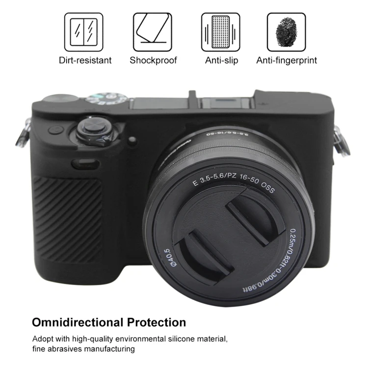 Для Sony ILCE-6300 / A6400 оригинальный PULUZ мягкий силиконовый защитный три цвета для