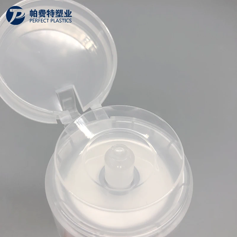 High Quality Non Spill Cosmetic Makeup Cleaner Remover Nail Pump 33/410 Plastic Nail Polish Pump Flip Top Cap