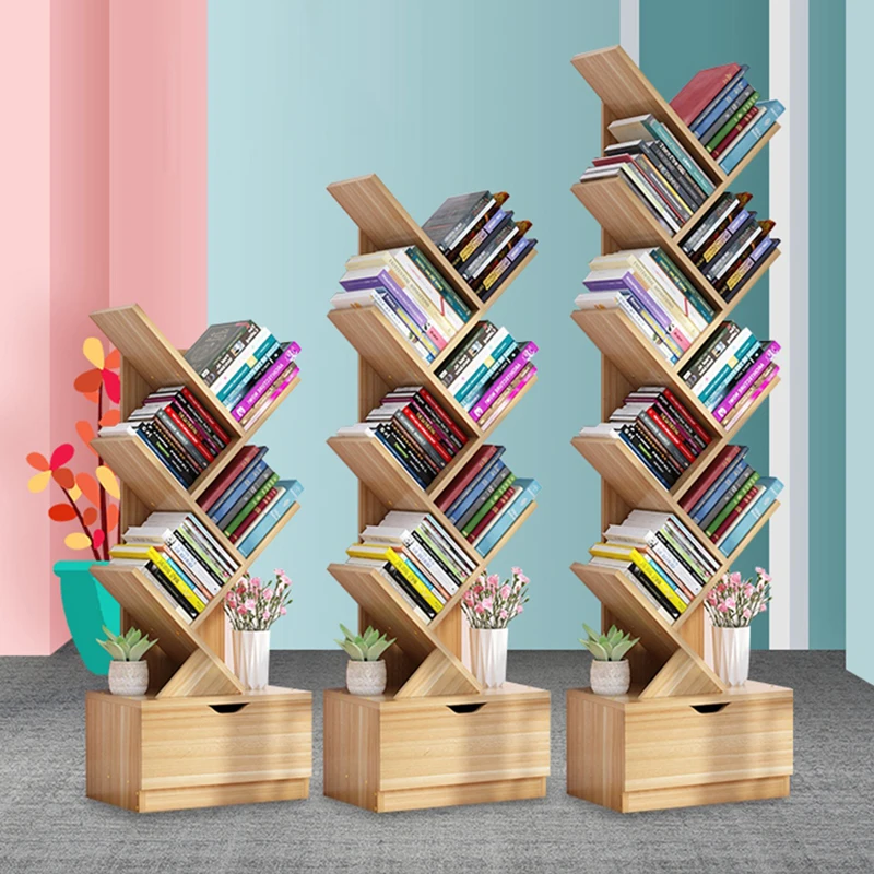 Выберите деревянный книжный шкаф современная простая книжная полка черный и белый книжный шкаф детская угловая книжная полка