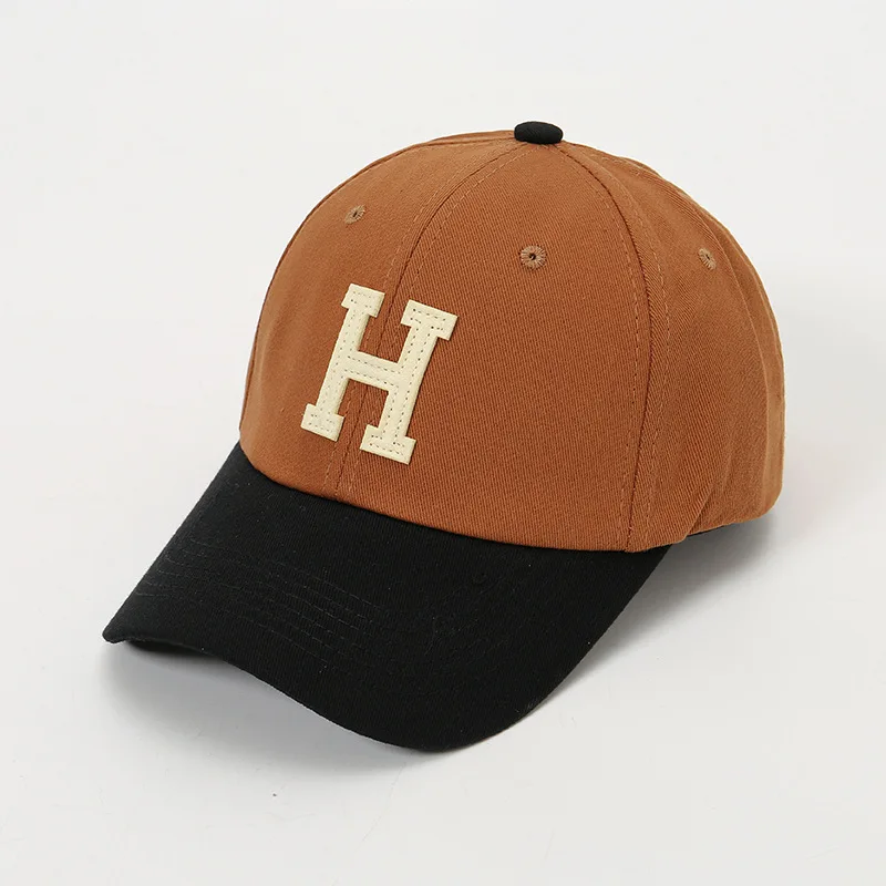 BSBH Wholesale Custom Two Color Baseball Cap Embroidered Logo Sport Closed Back Baseball Cap Fitted Embroidered Baseball Cap
