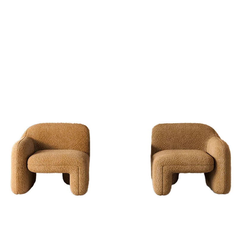 Nordic Modern Small Family Living Room Fabric Sofa Luxury Light Simple Design for Hotel Beauty Salon Clothing Store Reception