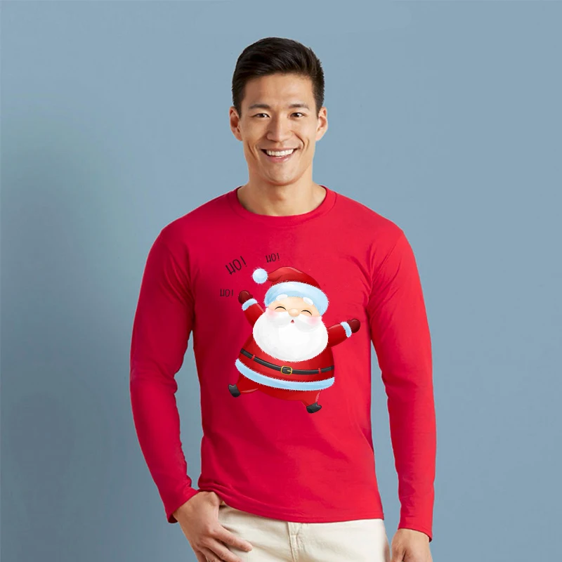 Custom Casual Streetwear Round Neck Printed Black 100% Cotton Blank Men Long Sleeve T Shirts