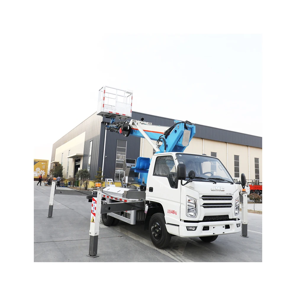 Aerial Ladder 25M 28M Bucket Truck Aerial Work Platform  Boom Lift High Altitude Working Truck For Sale