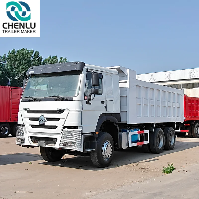 Белый самосвал Sinotruk HOWO 6x4 стандарт евро 2 Подержанный грузовик для перевозки грузов