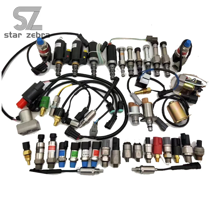 206-60-51132 высококачественные детали экскаватора PC120-6 PC200-6 PC220-6 PC300-6 двигателя 6D102 роторный электромагнитный клапан 206-60-51130