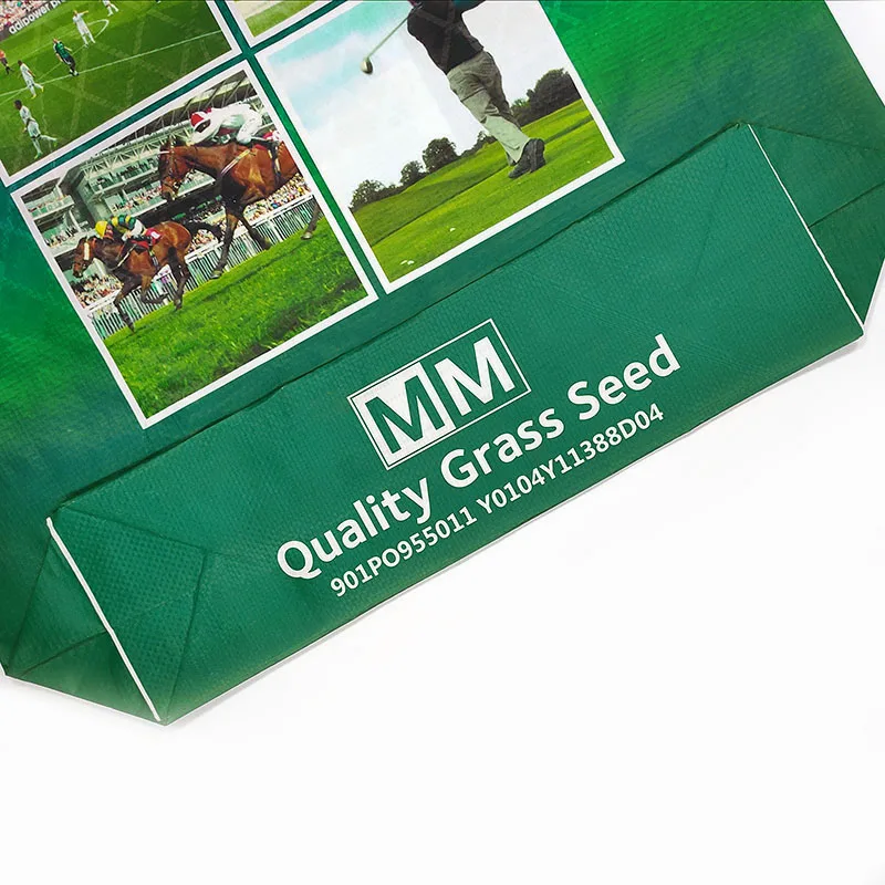 custom polypropylene 25kg pp woven bag sacks grass seed pp woven packaging sack