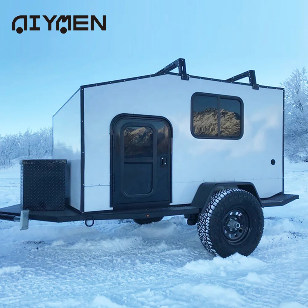 China New Caravan Van Camper RV Plegable Ultra Lightweight Mini 4x4 Offroad Trailer With Heating System For Sale
