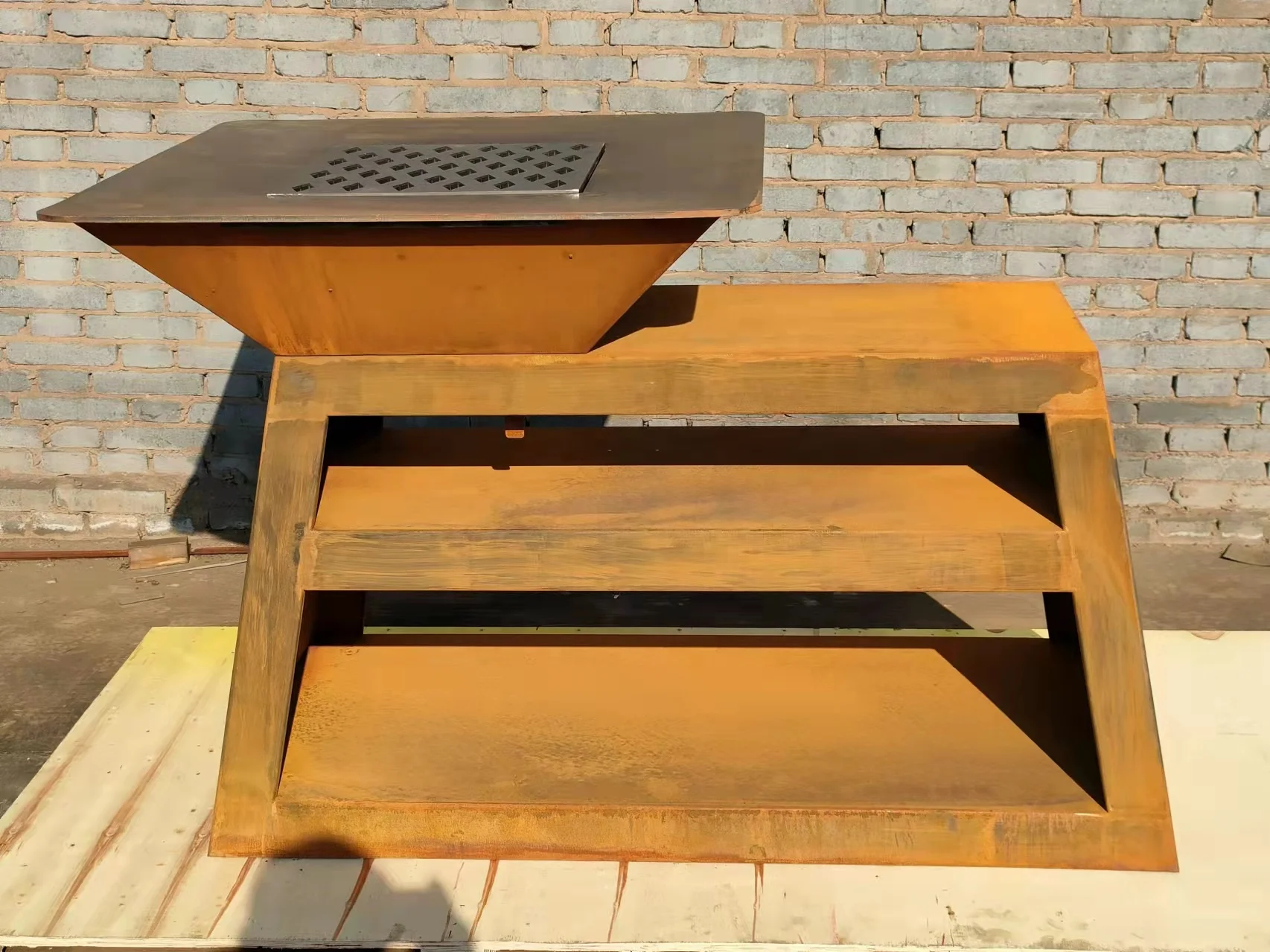 cotoen steel  barbecue stove charcoal barbecue stove mini camping fire pit grill