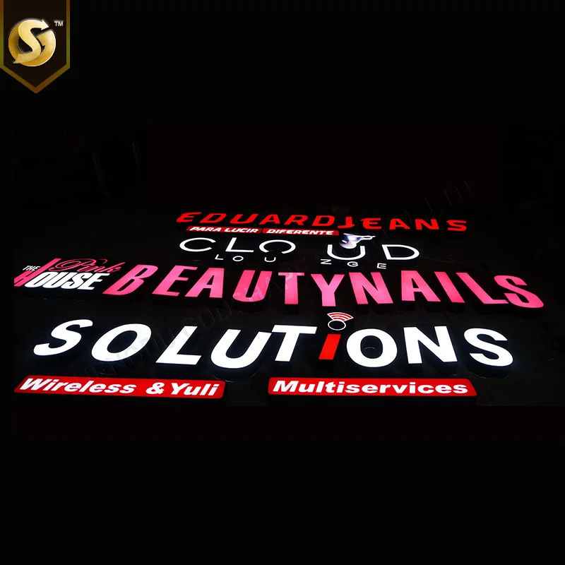 3D Led Logo Sign Illuminated Sign Customized Led Letter Sign