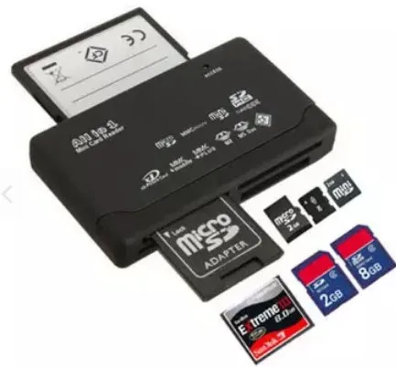 All in One memory card reader for Micro SD SDHC M2 MMC XD CF with External USB
