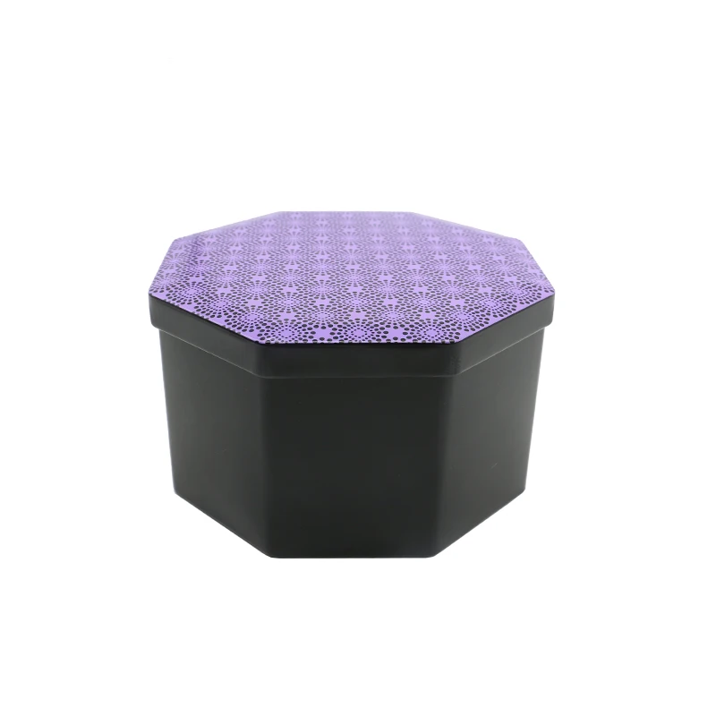 Stationery cookie box octagonal chocolate tin box chocolate packaging candy box tin cans