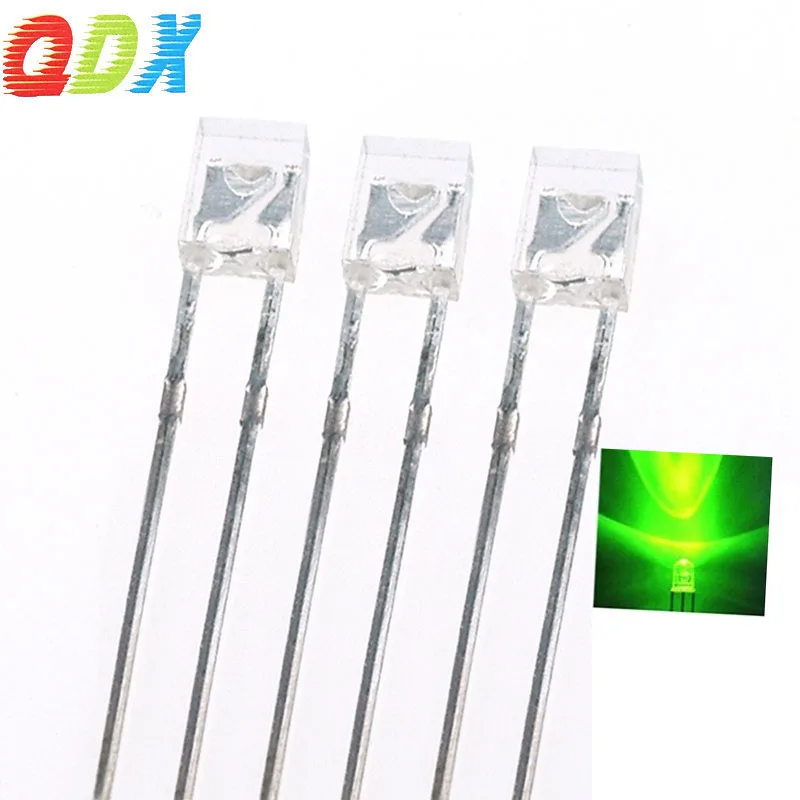 China Factory promotion 2*3*4mm Square LED white hair green light-emitting diode 2*3*4mm Led Dip In Diode1000pcs/bag led module