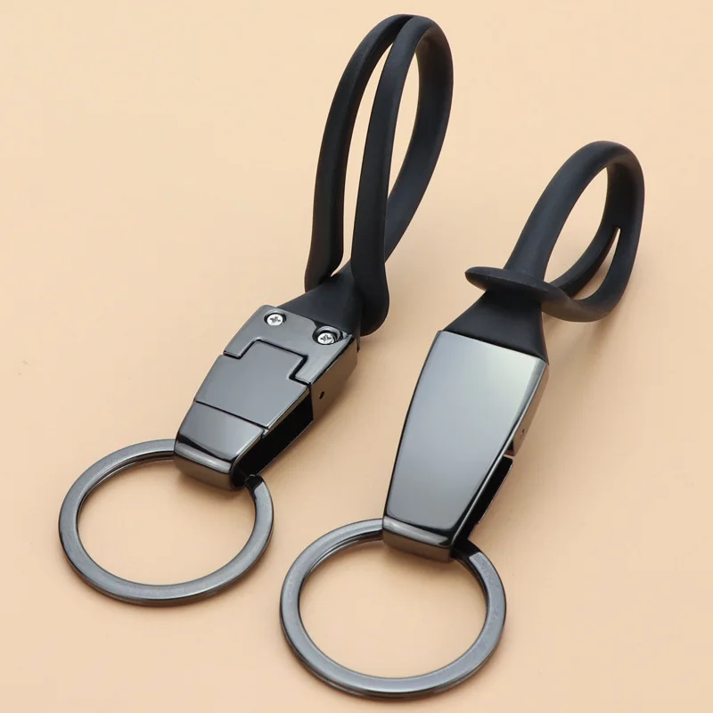 Danish black titanium car keychain creative keychain 1st and 2nd generation car keychains