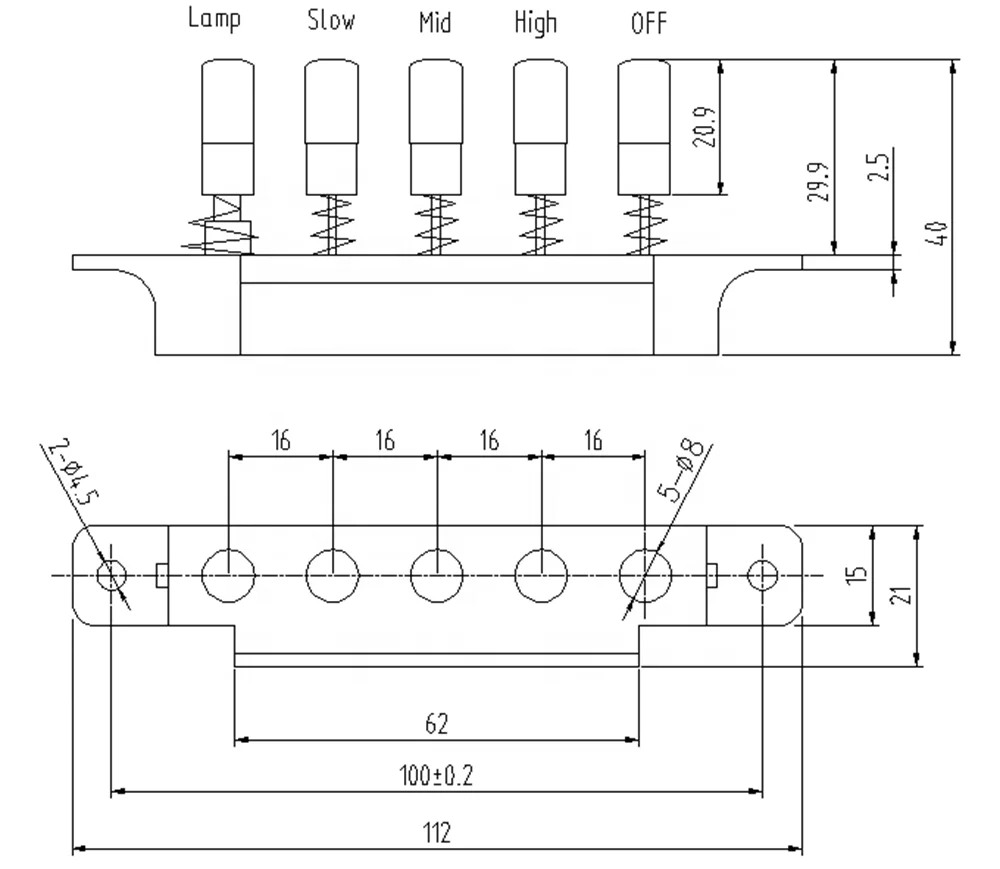 Made in China superior quality thermostat stainless steel thermostat for range hood switch