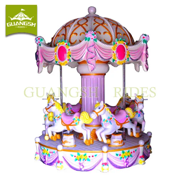 Attraction product of amusement park portable small carousel backyard fairground
