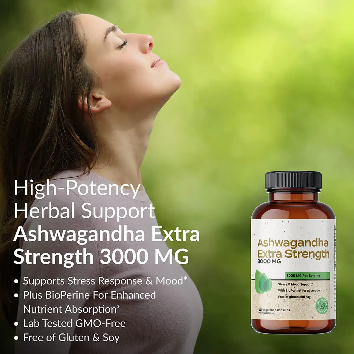 Wholesale Pure Organic Supplements Ashwagandha Root Extract Ksm-66 Ashwagandha Capsules