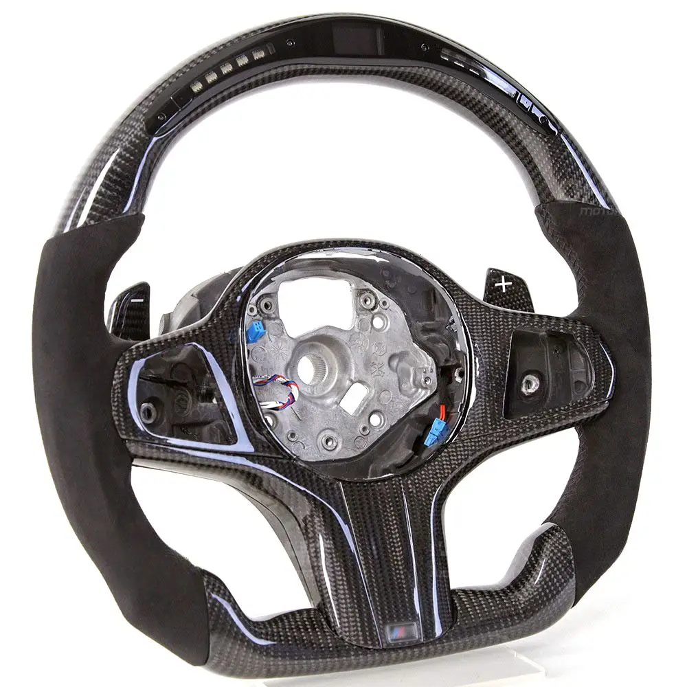Best Custom Carbon Fiber M Sport Steering Wheel For Bmw F30 Steering Wheel F10 F30 E60 E90 G30 E46 E92 LED
