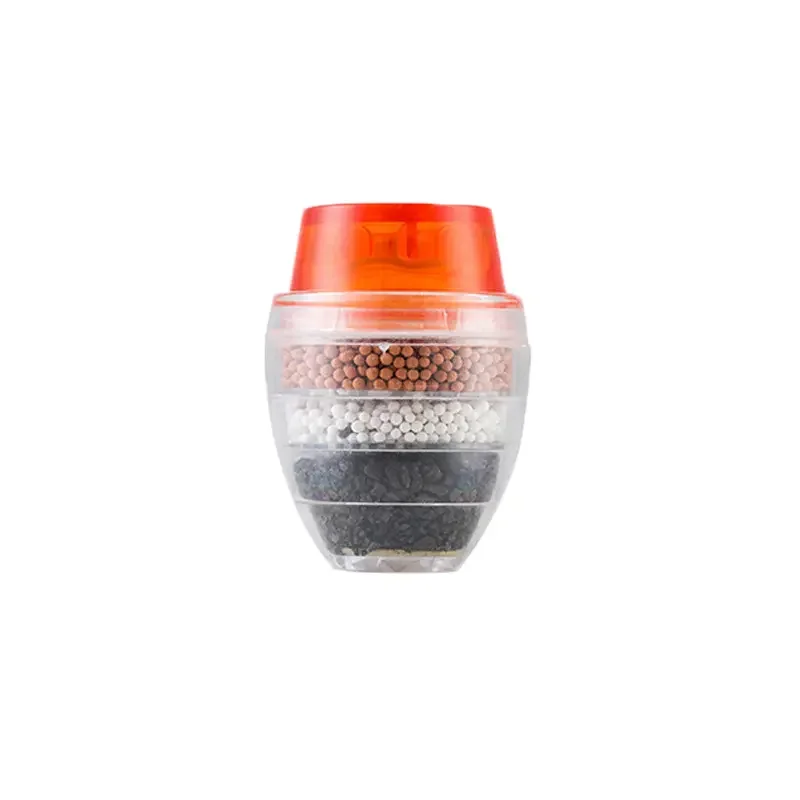 SANIPRO Mini Portable 5 Layers Activated Carbon Filtering Suspending Filtration Kitchen Sink Faucet Tap Water Purifier Filter