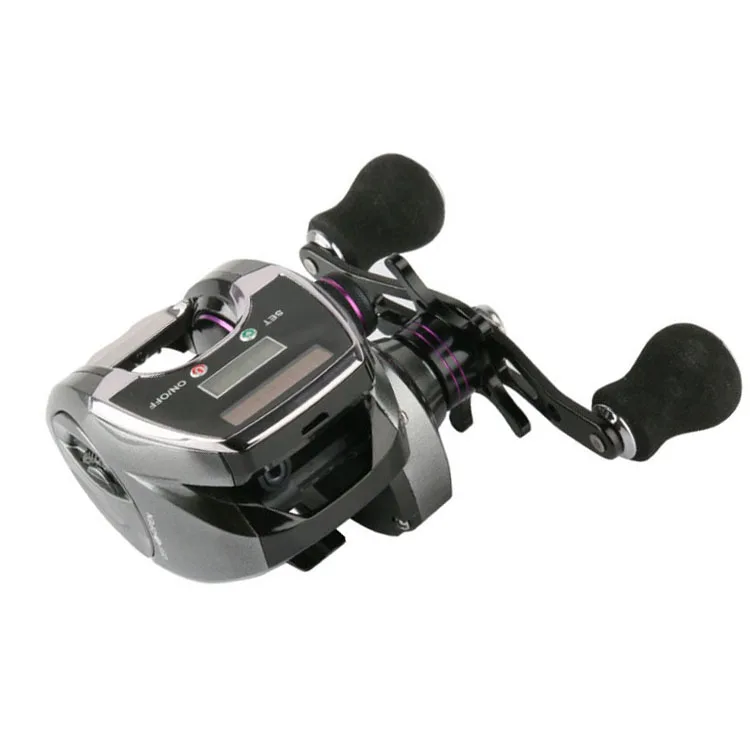 New OEM 8.0:1 Fishing Reel Left / Right Hand Low Profile Line Counter Fishing Tackle Gear With Digital Display Data Cable Chargi