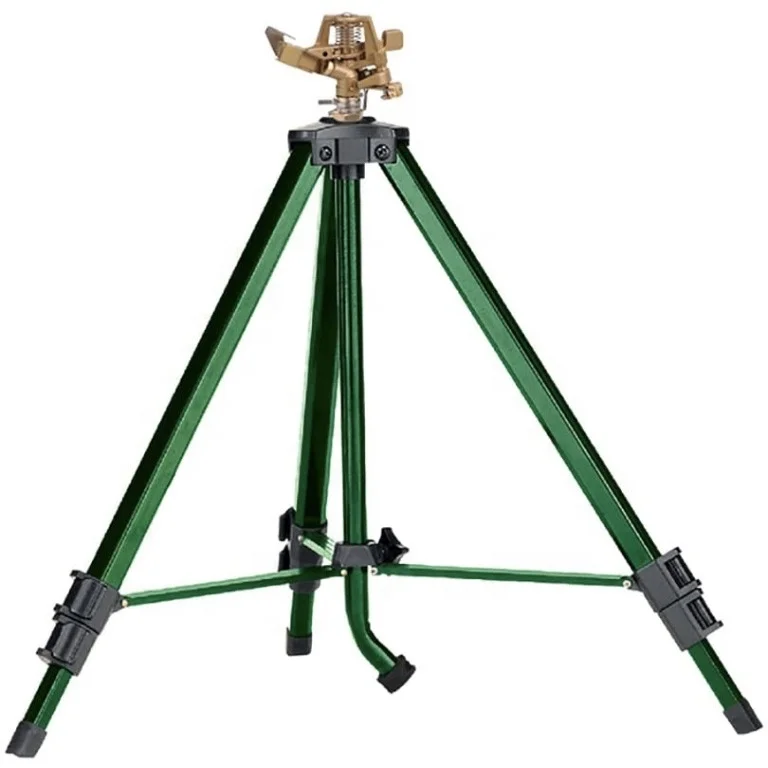 High Quality Aluminum Tripod Sprinkler Garden Lawn Budget-Friendly Impact Irrigation System Farms Patios Outdoor Plastic Brass