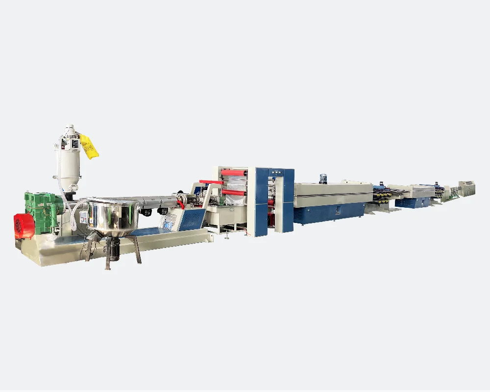 2023 Manufacturer extruder used to produce pp split film plastic rope net machine