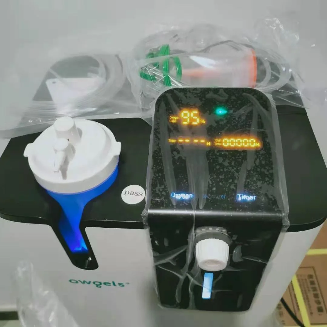 New Version Owgels CE ISO 5L Oxygen Concentrator Machine Oxygen Concentrator Used For Medical and Home LED Display Touch Screen