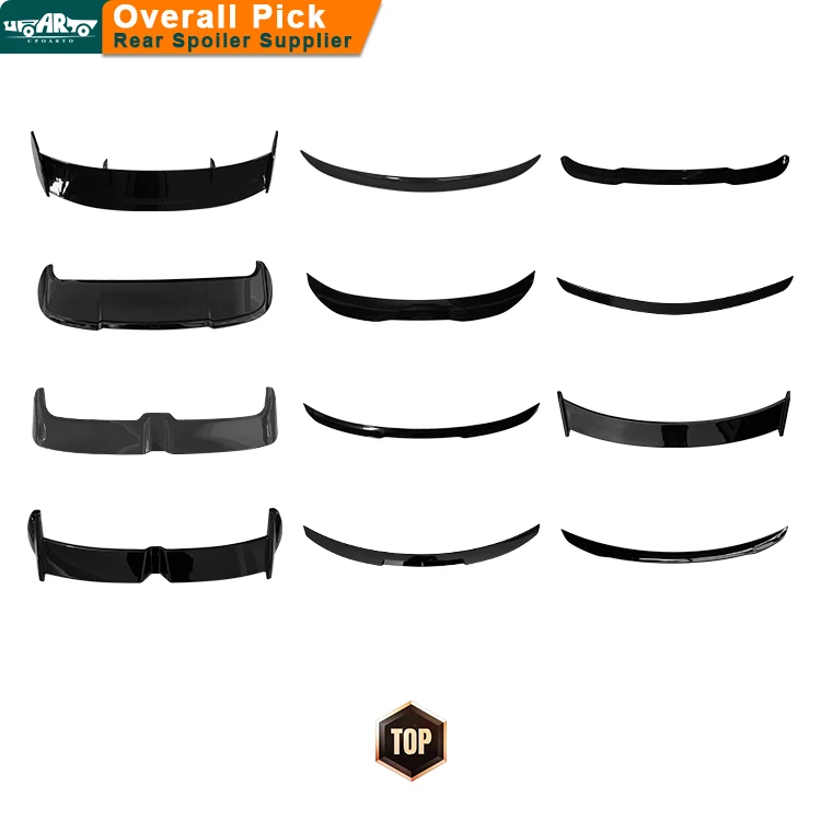 Hongsheng Roof Wing Car Spoiler Carbon Fiber Universal Rear Spoilers For Civic Accord F32 Prius Mustang Vios Golf Nissan