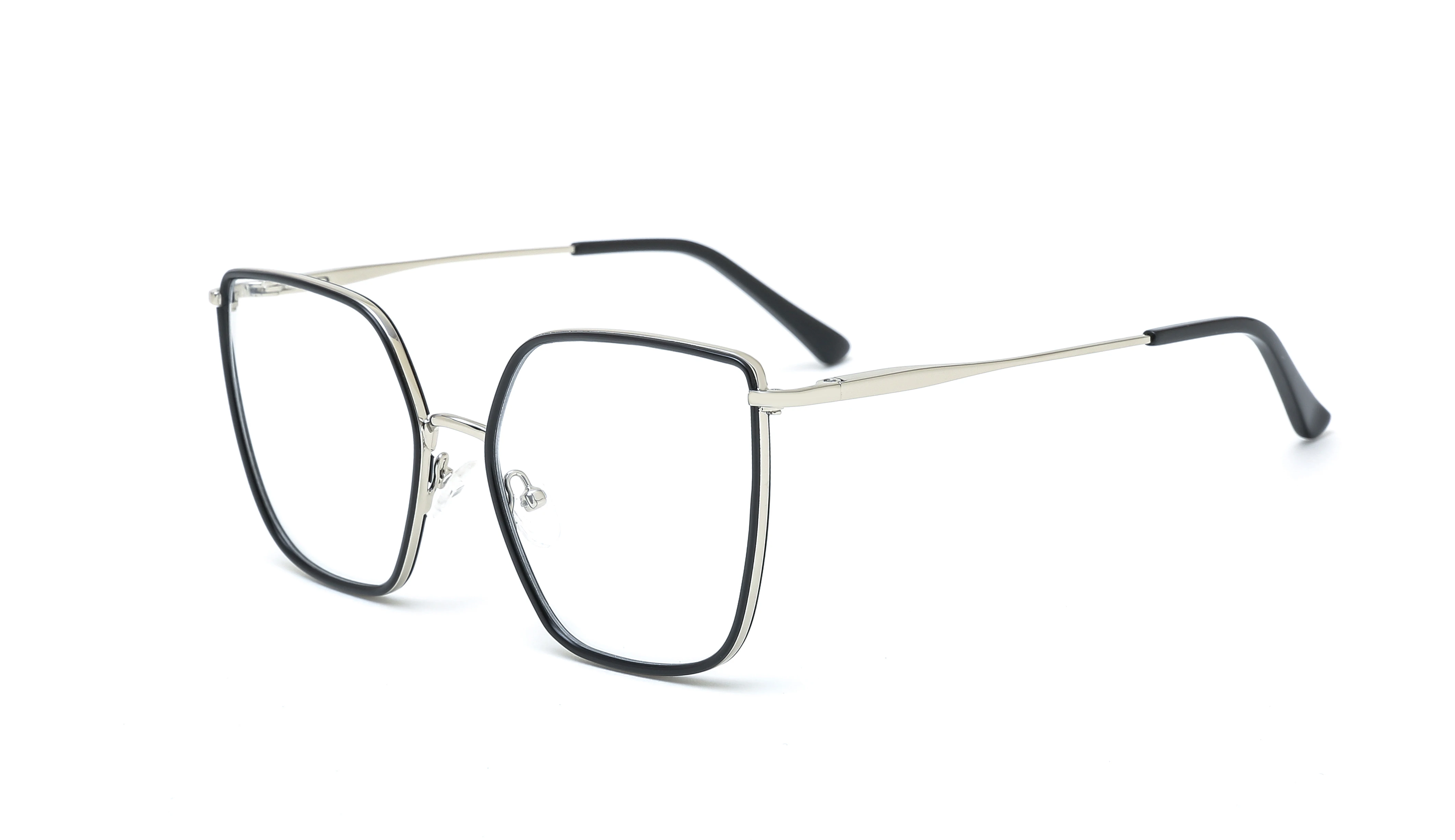 2022 Men Women Hot Sale Irregular Frame Glasses Fashion Metal Optical Frame Eyeglasses