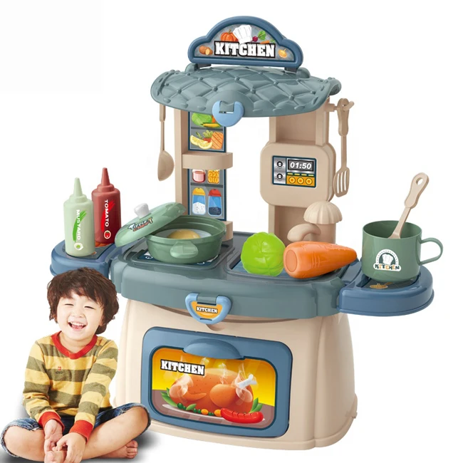 3 in 1 kids role play cooking set 28 pcs kids plastic toy interesting kitchen toy set real with rich accessories