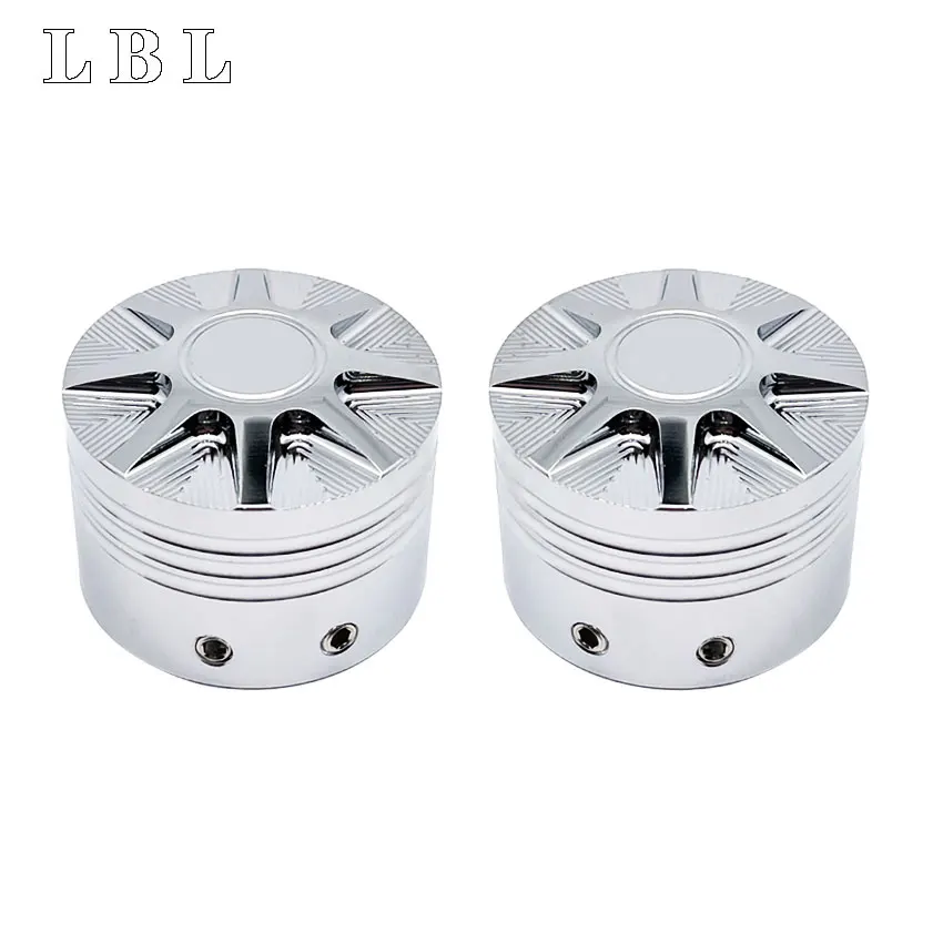 High quality Motorcycle Aluminum Front Axle Nut Cover Caps Nut For Harley Sportster Xl883 Xl1200 Xl 883 1200 Dyna Touring V-rod