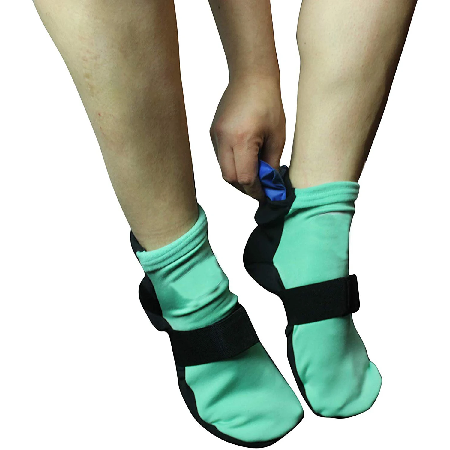 Домашние носки для холодной терапии ног с гелевым пакетом и горячей охлаждающие гелевые