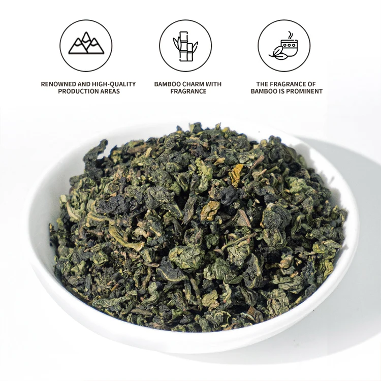 Weiyi High Quality Bamboo Fragrant Tie Guan Yin Oolong Tea Bamboo Leaf Oolong for Boba Milk Tea Bubble Tea