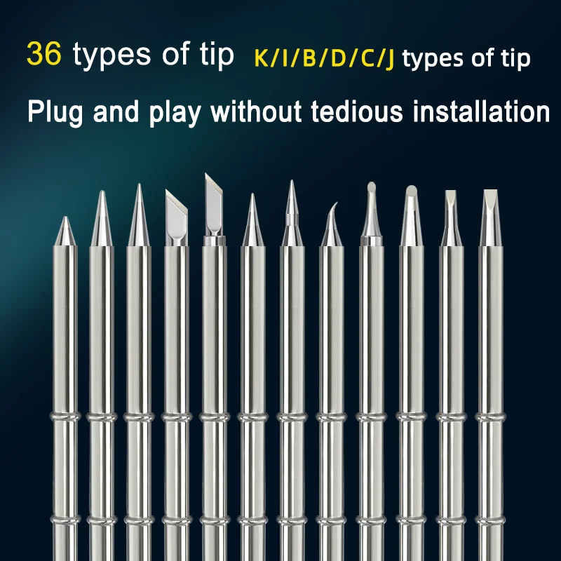 Hot sale only tin on the inclined surface Type T12-BCF1 soldering Iron tip for FM2027 Soldering iron T12 Soldering iron TIPS