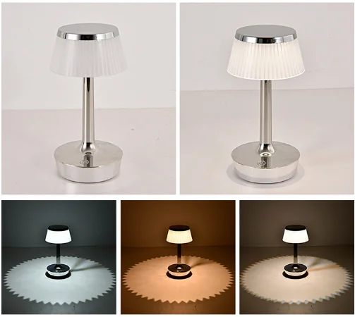 SFT Latest LED Mushroom night lights rechargeable battery cordless table lamp restaurant lights