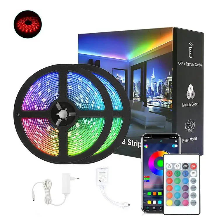 For Ceiling Smart Wireless 2538 100ft 50fts 5050 Rgb Wifi Amber Led Strip Light