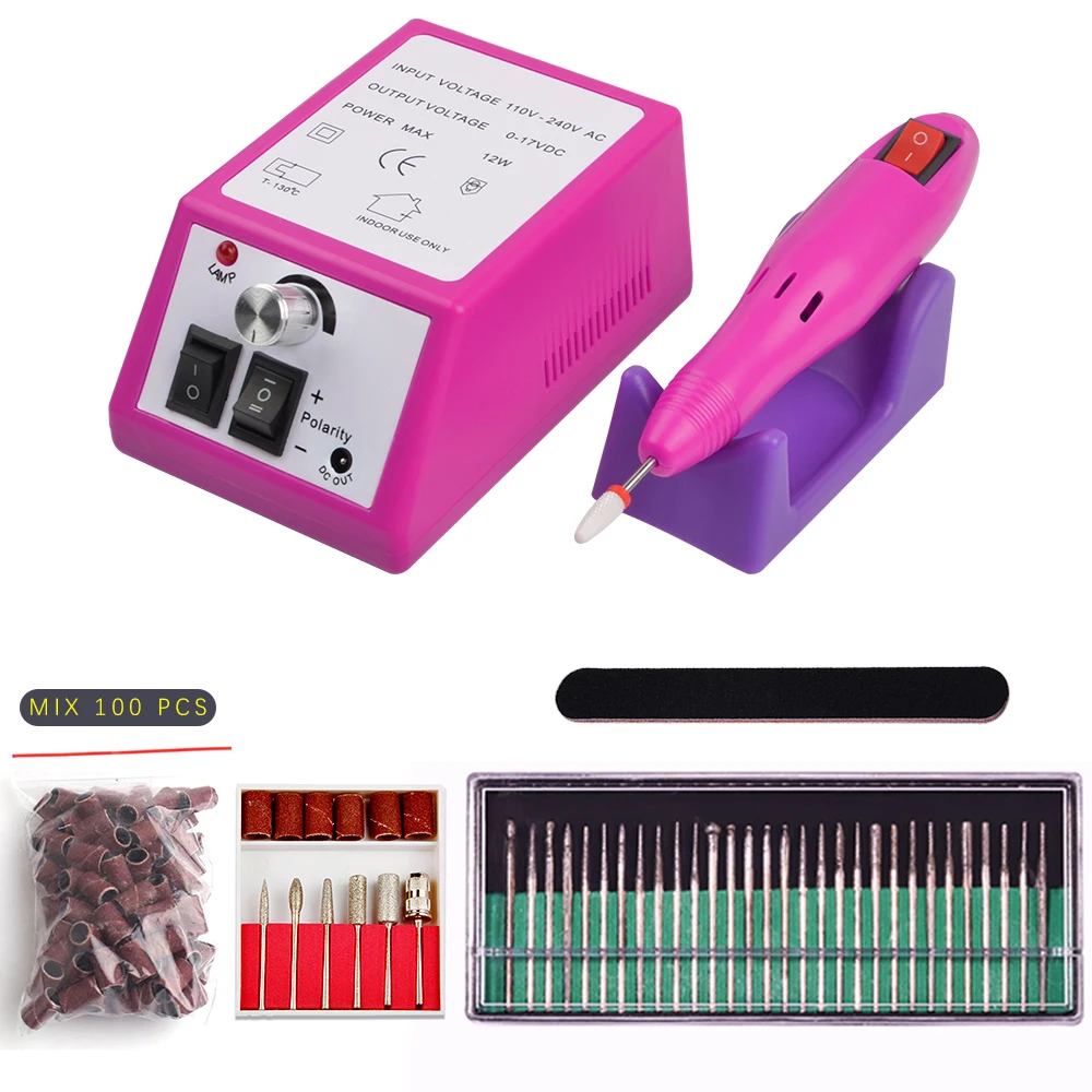 10-12W Manicure Machine 20000RPM Professional Nail Drill Electric Nail File with Speed Display Manicure Knife Pedicure Machine