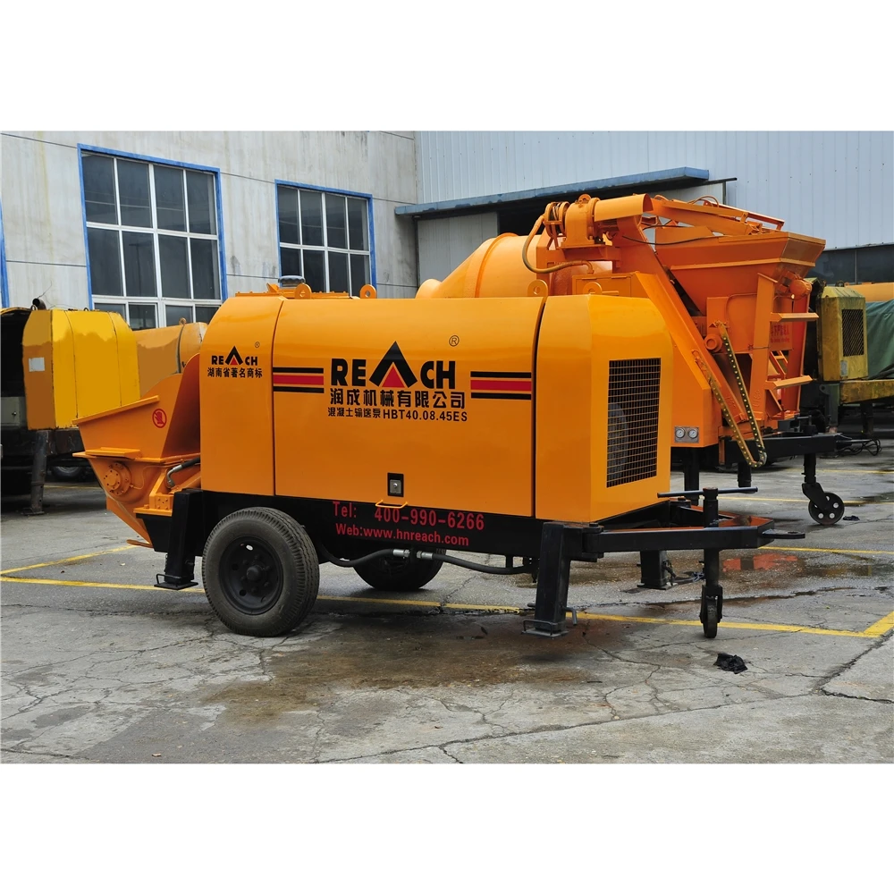 
small high performance c3 mixer pump by linuo machinery with ISO9001 concrete pumps hose cleaning sponge HBTS20 HBTS30 