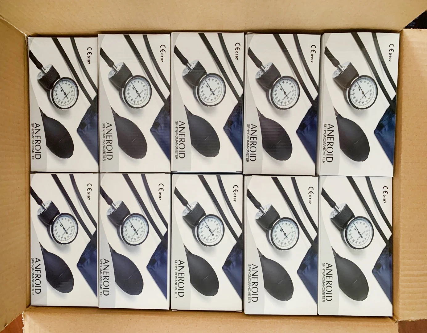 Medical Adult Manual Blood Pressure Monitor BP Cuff Upper Arm Aneroid Sphygmomanometer Tonometer with Pressure Dial Gauge